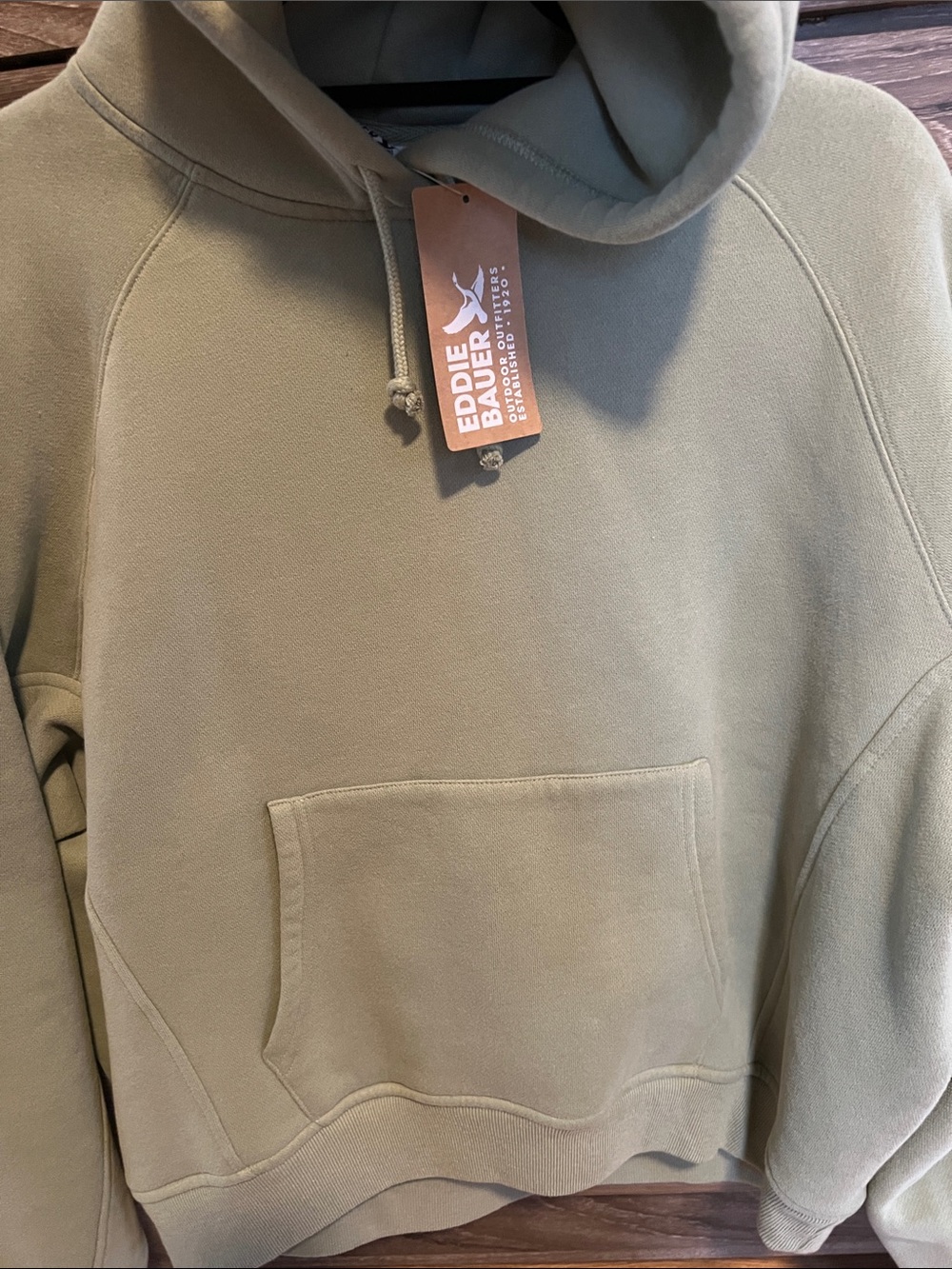 Eddie Bauer Olive Green Hoodie - Picture 4 of 4